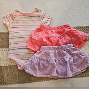 Garanimals Pink and Purple Kids Matching Set Sz 6-9M